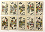 c.1865 Austrian Tarock Tarot Titze & Schinkay 54/54 Vienna