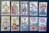 19th Century Italian Tarot Cards c.1880 Vallo Italy 78/78