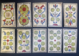 19th Century Italian Tarot Cards c.1880 Vallo Italy 78/78