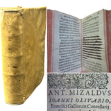 1558 De Arcanis Naturae by Mizauld 1st Ed