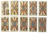 c.1870 Gassmann Swiss Tarot de Marseille Complete