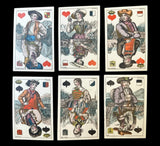 c.1885 Swiss Costumes Playing Cards 50/52 Partial