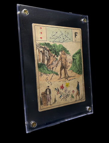 c.1890 Three of Hearts, from Grimaud-Gaudais Grand Lenormand