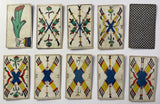 c.1904 Guglielmo Murari Tarot Piemontese 72/78 Cards Partial