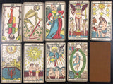 c.1900 Tarot Besançon B.P. Grimaud 77/78 Cards + 1 optional replacement card