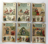 c. 1890 Grand Jeu Lenormand, H. Pussey, 54 Astro Mythological Cards, Paris, France