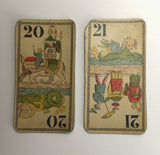 c.1890 Tarot Chinois, B.P. Grimaud, 77/78