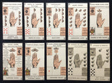 c.1930 Nouveau Jeu De La Main Antique Palmistry Cards
