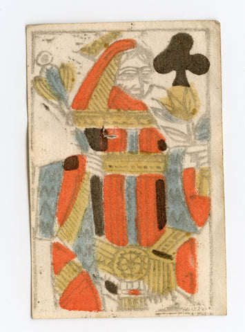 c.1750-80, Auvergne (?), Queen of Clubs