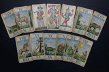 c.1901 Belgian Animal Tarot Geûens-Seaux