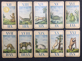 c.1901 Belgian Animal Tarot Geûens-Seaux