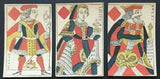 c.1750 Old Parisian Playing Cards 12 Courts Only G. de Paris France 18th Century