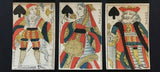 c.1750 Old Parisian Playing Cards 12 Courts Only G. de Paris France 18th Century
